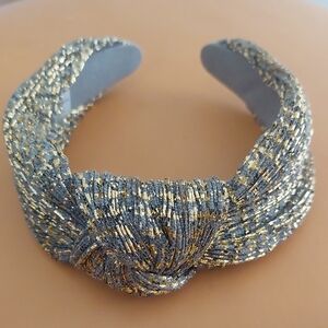 Anthropologie Metallic Gold and Silver Knotted Women's Headband